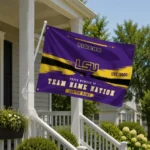 Lsu Tigers House Flag Customized Brushed Streaks Purple Best Selling