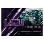 Lsu Tigers House Flag Personalized Diagonal Stripes Purple Best Selling