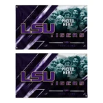 Lsu Tigers House Flag Personalized Diagonal Stripes Purple Best Selling