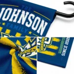 Marquette Golden Eagles Garden Flag Custom Distressed Stripes Blue Best Selling