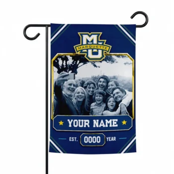 Marquette Golden Eagles Garden Flag - Custom Photo Frame Blue