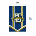 Marquette Golden Eagles Garden Flag Customized Chevron Stripes Blue Best Selling