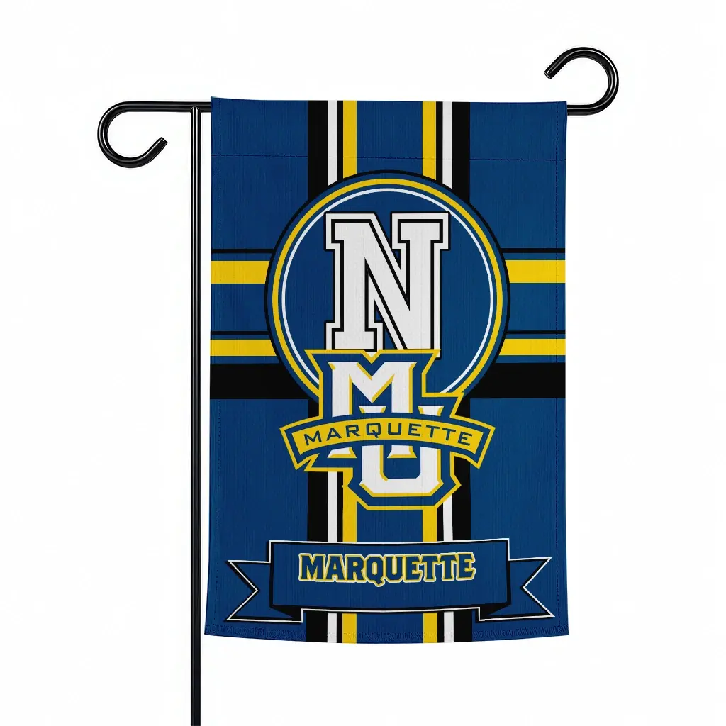 Marquette Golden Eagles Garden Flag Customized Circle Medallion Blue Best Selling Marquette Golden Eagles Garden Flag Customized Circle Medallion Blue Best Selling