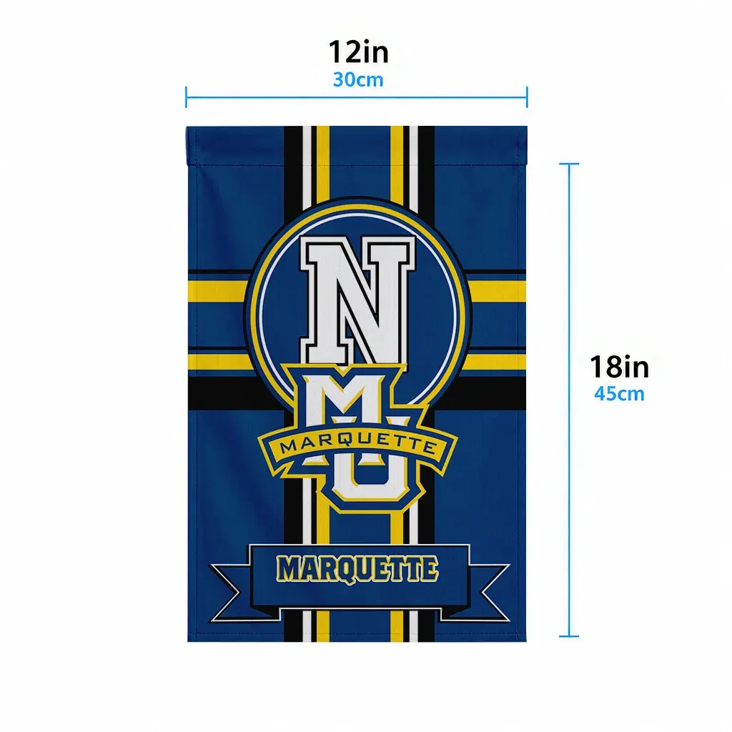 Marquette Golden Eagles Garden Flag Customized Circle Medallion Blue High Quality Marquette Golden Eagles Garden Flag Customized Circle Medallion Blue High Quality