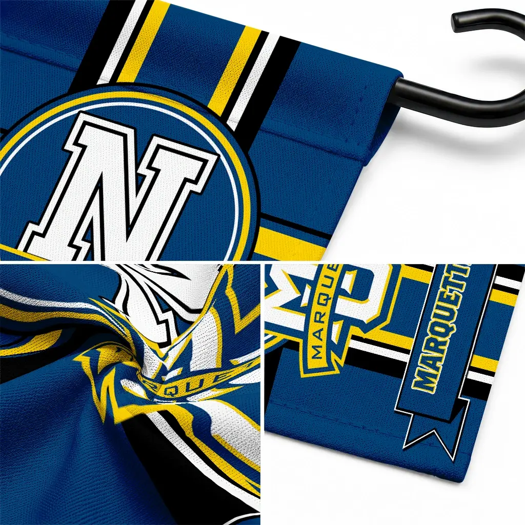 Marquette Golden Eagles Garden Flag Customized Circle Medallion Blue Latest Model Marquette Golden Eagles Garden Flag Customized Circle Medallion Blue Latest Model