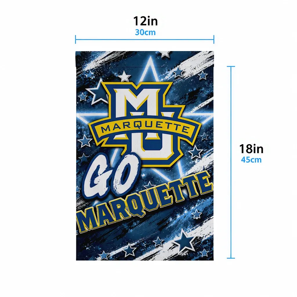 Marquette Golden Eagles Garden Flag Personalized Glowing Star Blue High Quality Marquette Golden Eagles Garden Flag Personalized Glowing Star Blue High Quality