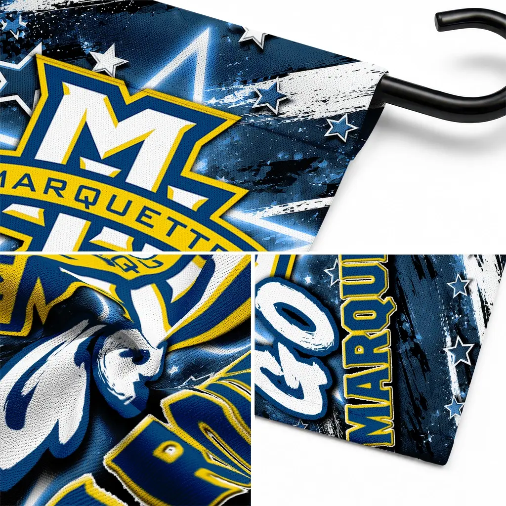 Marquette Golden Eagles Garden Flag Personalized Glowing Star Blue Latest Model Marquette Golden Eagles Garden Flag Personalized Glowing Star Blue Latest Model