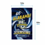 Marquette Golden Eagles Garden Flag Personalized Swirl Vortex Blue Best Selling