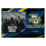 Marquette Golden Eagles House Flag Custom Framed Photo Blue Black Best Selling