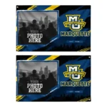 Marquette Golden Eagles House Flag Custom Framed Photo Blue Black Best Selling