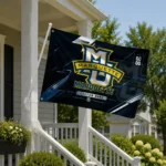 Marquette Golden Eagles House Flag Custom Speed Slashes Blue Best Selling