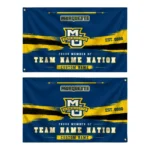 Marquette Golden Eagles House Flag Customized Brushed Streaks Blue Best Selling