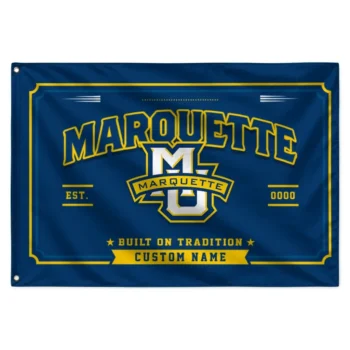 Marquette Golden Eagles House Flag Customized Ornate Border Blue Best Selling