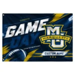Marquette Golden Eagles House Flag Personalized Action Streaks Blue Best Selling