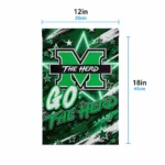 Marshall Thundering Herd Garden Flag Custom Glowing Star Green Best Selling