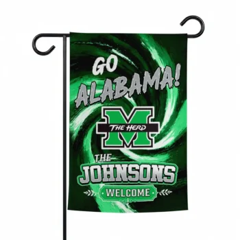 Marshall Thundering Herd Garden Flag Custom Swirl Vortex Green Best Selling