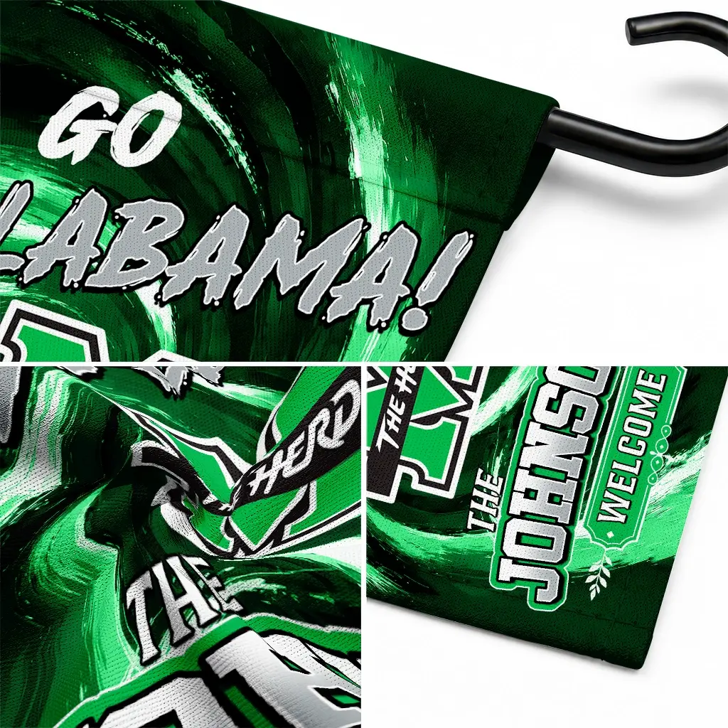 Marshall Thundering Herd Garden Flag Custom Swirl Vortex Green Latest Model Marshall Thundering Herd Garden Flag Custom Swirl Vortex Green Latest Model