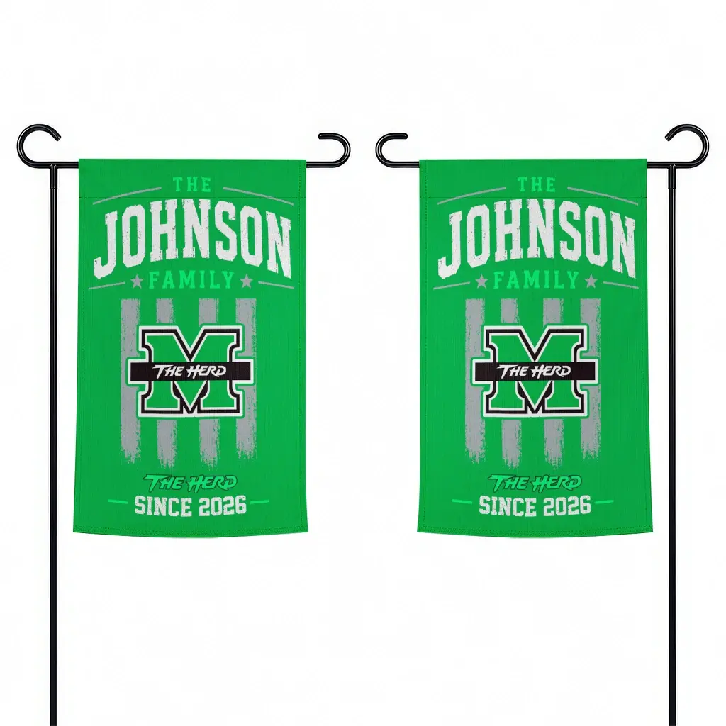 Marshall Thundering Herd Garden Flag Customized Distressed Stripes Green Fashion Forward Marshall Thundering Herd Garden Flag Customized Distressed Stripes Green Fashion Forward