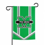 Marshall Thundering Herd Garden Flag Personalized Chevron Stripes Green Best Selling