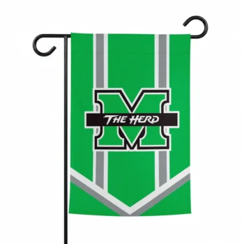 Marshall Thundering Herd Garden Flag Personalized Chevron Stripes Green Best Selling