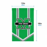 Marshall Thundering Herd Garden Flag Personalized Chevron Stripes Green Best Selling