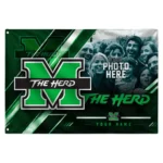 Marshall Thundering Herd House Flag Custom Diagonal Stripes Green Best Selling