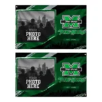 Marshall Thundering Herd House Flag Customized Framed Photo Green Black Best Selling