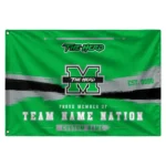 Marshall Thundering Herd House Flag Personalized Brushed Streaks Green Best Selling
