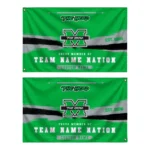 Marshall Thundering Herd House Flag Personalized Brushed Streaks Green Best Selling