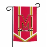 Maryland Terrapins Garden Flag Custom Chevron Stripes Red Best Selling