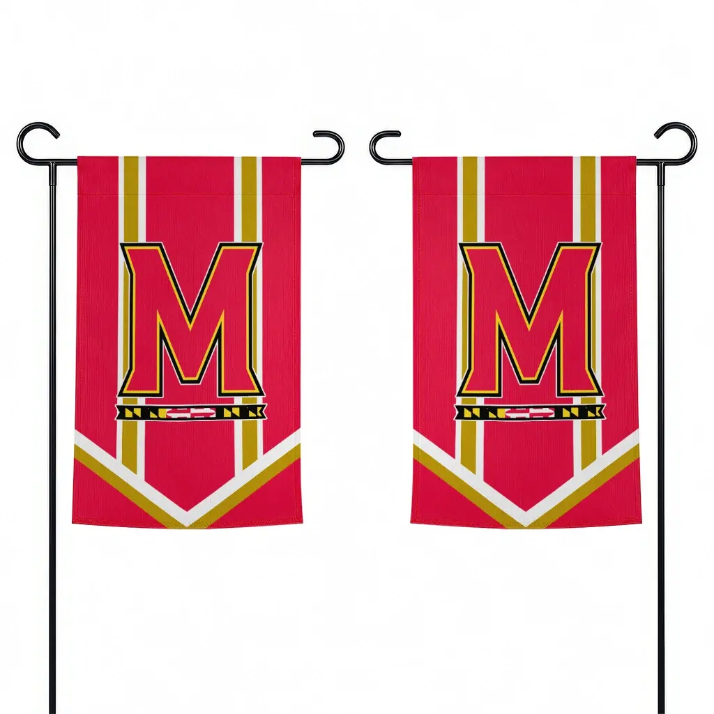 Maryland Terrapins Garden Flag Custom Chevron Stripes Red Fashion Forward Maryland Terrapins Garden Flag Custom Chevron Stripes Red Fashion Forward