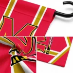 Maryland Terrapins Garden Flag Custom Chevron Stripes Red Best Selling
