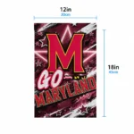Maryland Terrapins Garden Flag Customized Glowing Star Red Best Selling