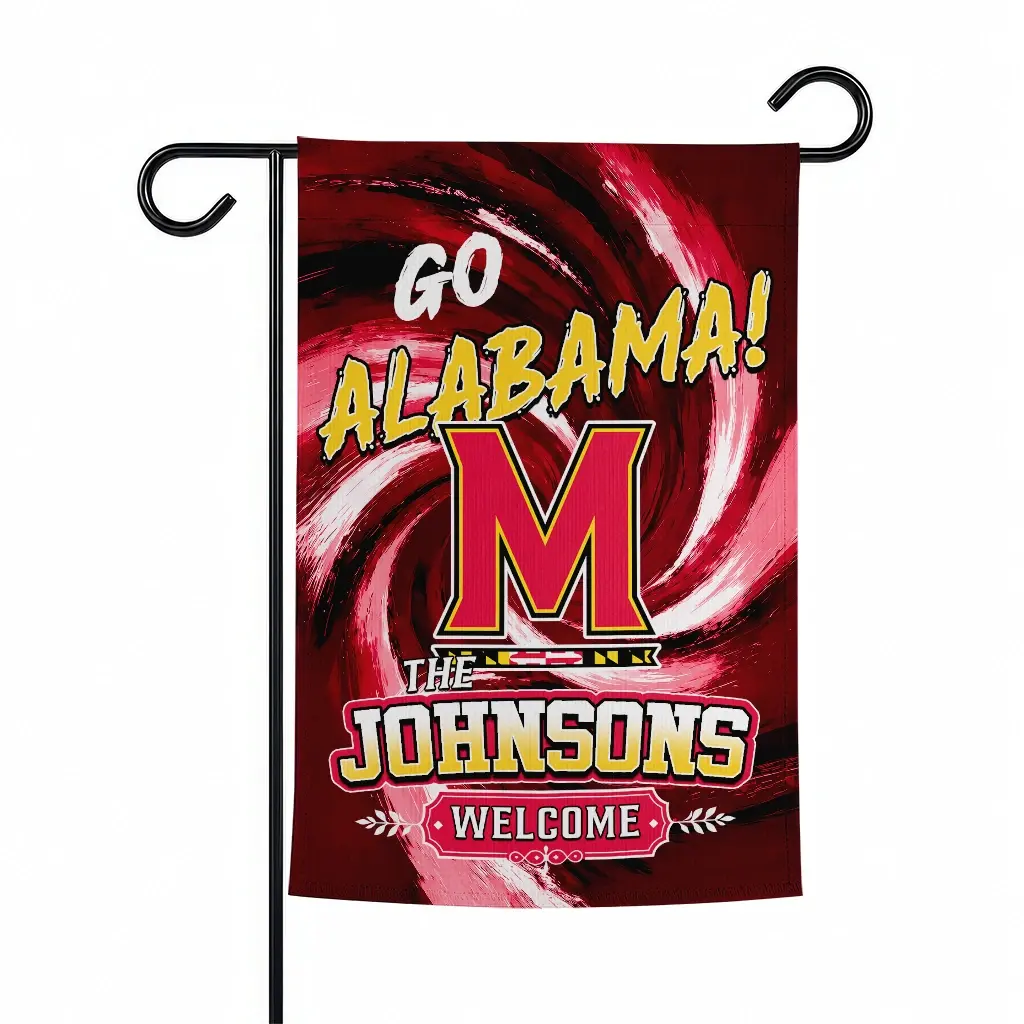 Maryland Terrapins Garden Flag Customized Swirl Vortex Red Best Selling Maryland Terrapins Garden Flag Customized Swirl Vortex Red Best Selling
