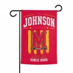 Maryland Terrapins Garden Flag Personalized Distressed Stripes Red Best Selling