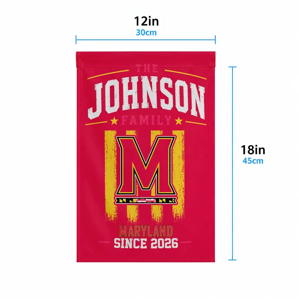 Maryland Terrapins Garden Flag Personalized Distressed Stripes Red High Quality Maryland Terrapins Garden Flag Personalized Distressed Stripes Red High Quality