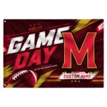 Maryland Terrapins House Flag Customized Action Streaks Red Best Selling