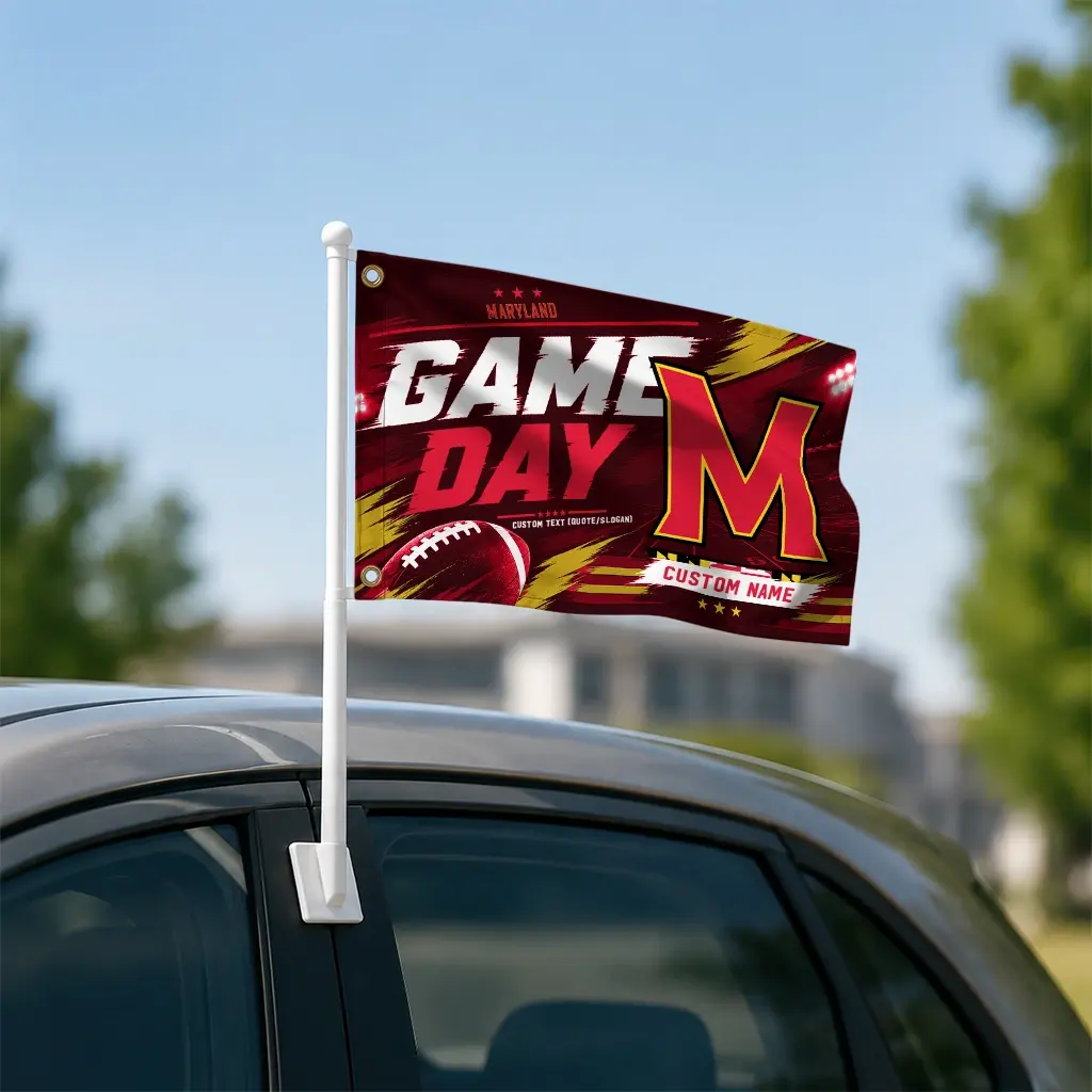 Maryland Terrapins House Flag Customized Action Streaks Red Latest Model Maryland Terrapins House Flag Customized Action Streaks Red Latest Model