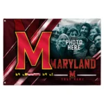 Maryland Terrapins House Flag Customized Diagonal Stripes Red Best Selling