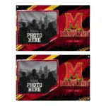 Maryland Terrapins House Flag Personalized Framed Photo Red Black Best Selling