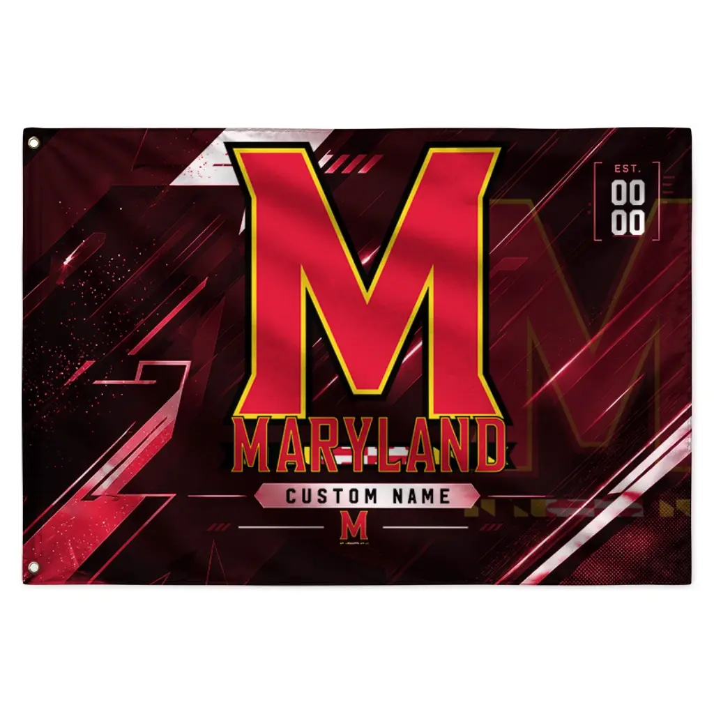 Maryland Terrapins House Flag Personalized Speed Slashes Red Best Selling Maryland Terrapins House Flag Personalized Speed Slashes Red Best Selling