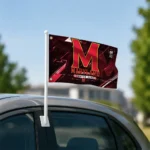 Maryland Terrapins House Flag Personalized Speed Slashes Red Best Selling
