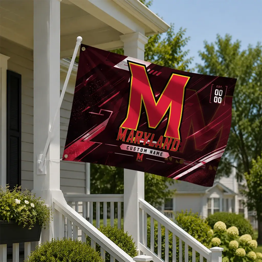 Maryland Terrapins House Flag Personalized Speed Slashes Red New Arrival Maryland Terrapins House Flag Personalized Speed Slashes Red New Arrival