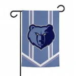 Memphis Grizzlies Garden Flag Custom Chevron Stripes Blue Best Selling