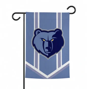 Memphis Grizzlies Garden Flag Custom Chevron Stripes Blue Best Selling