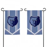 Memphis Grizzlies Garden Flag Custom Chevron Stripes Blue Best Selling