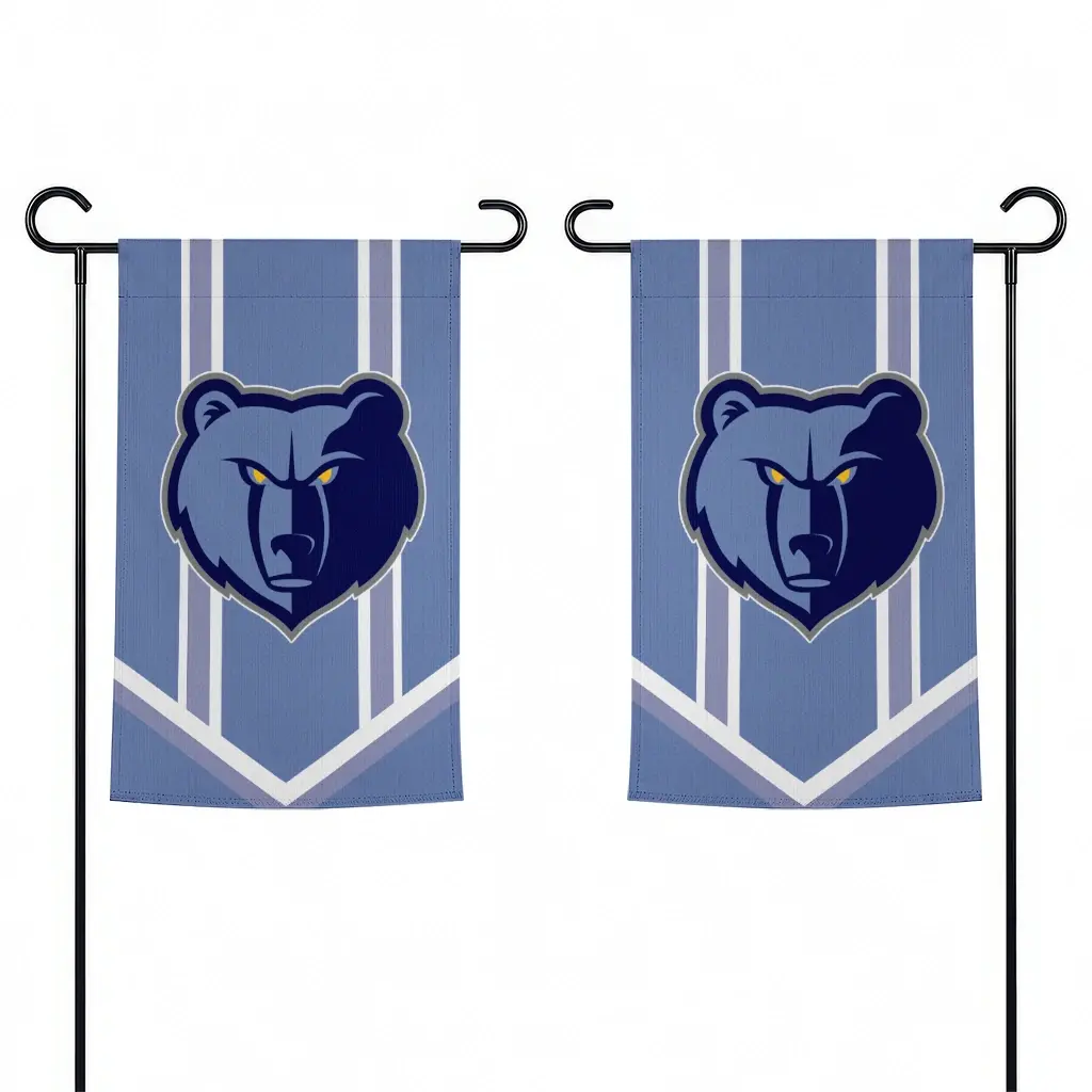 Memphis Grizzlies Garden Flag Custom Chevron Stripes Blue Fashion Forward Memphis Grizzlies Garden Flag Custom Chevron Stripes Blue Fashion Forward