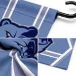 Memphis Grizzlies Garden Flag Custom Chevron Stripes Blue Best Selling