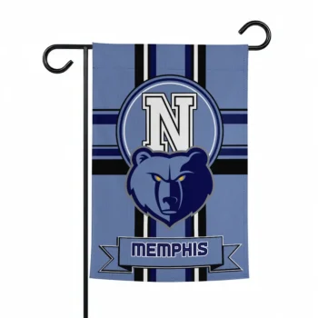 Memphis Grizzlies Garden Flag Custom Circle Medallion Blue Best Selling