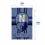 Memphis Grizzlies Garden Flag Custom Circle Medallion Blue Best Selling